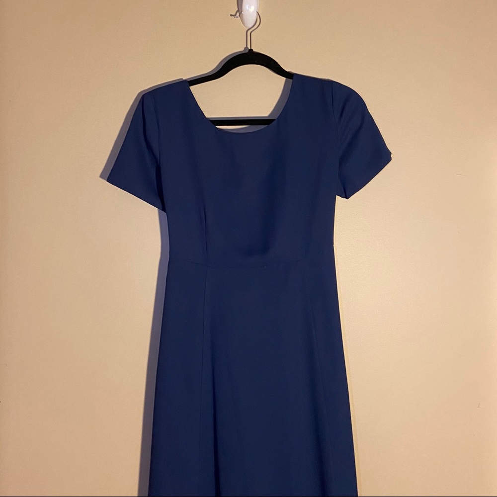 🌺2/$25 Vintage 80’s Stephanie Andrews Navy Dress